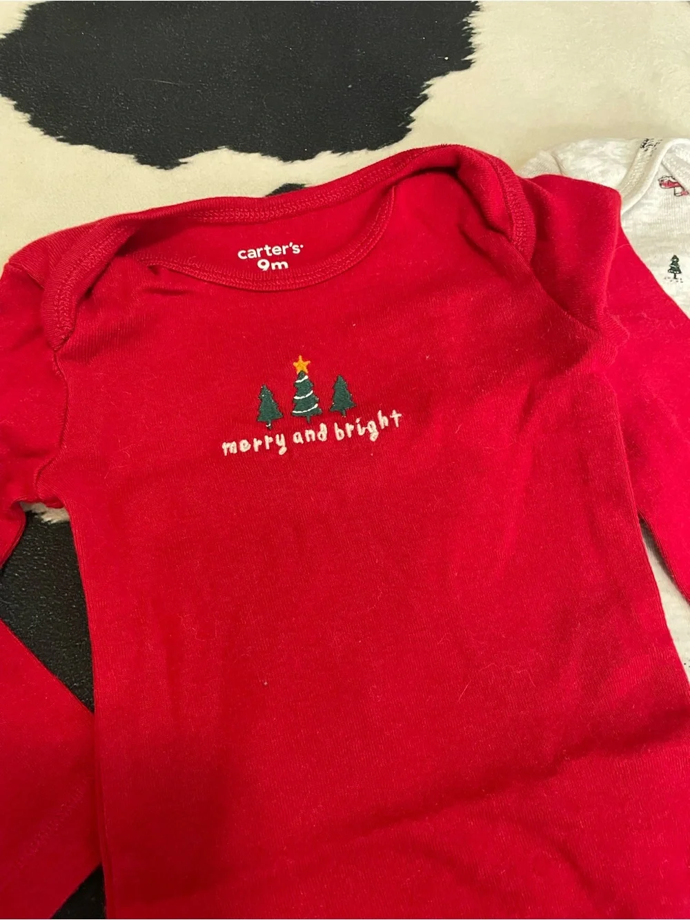 2/$12 Carter's Red Holiday Truck 3-Piece Baby Set
